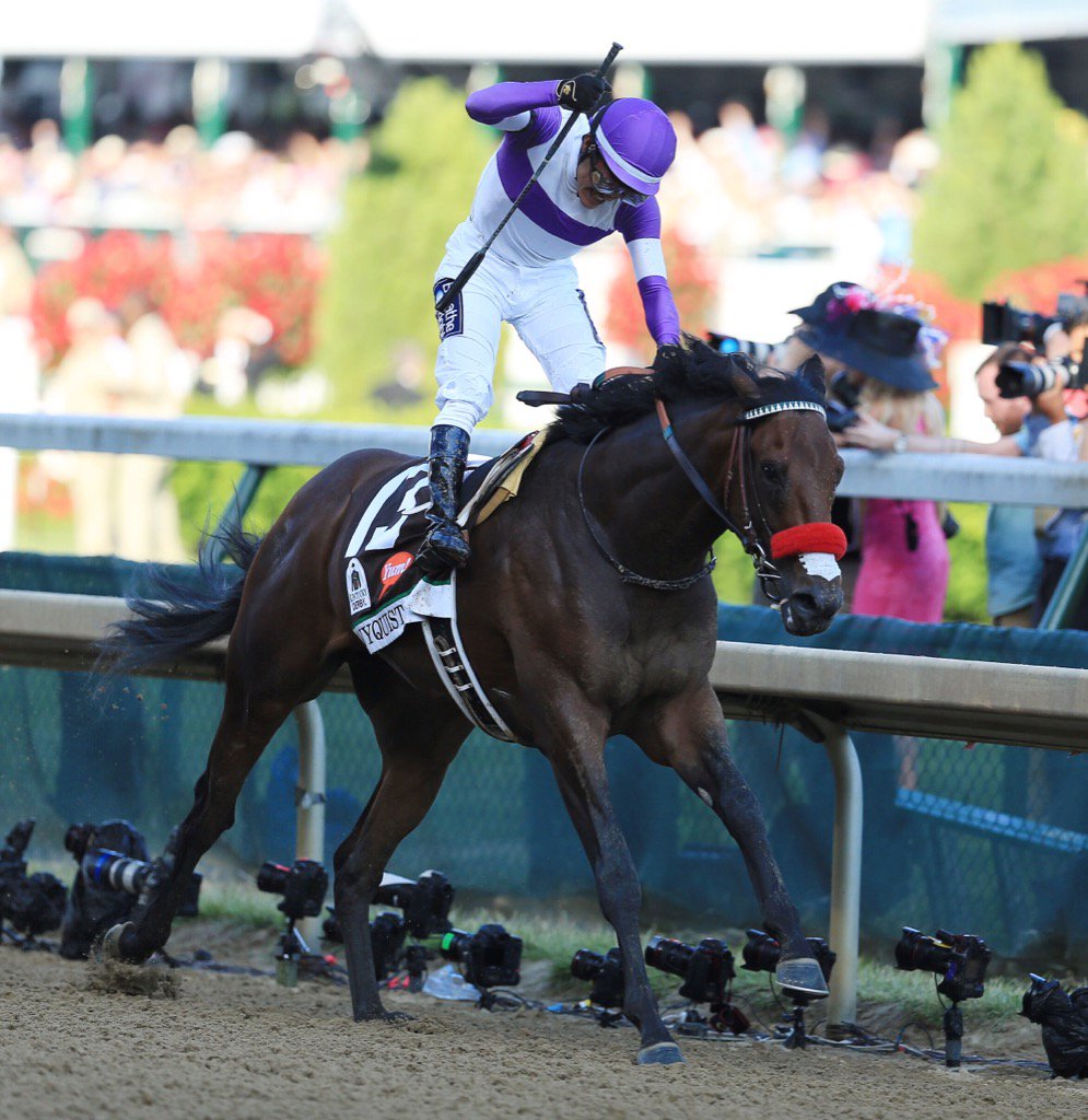mattstonephotog's tweet photo. Nothing but Nyquist as 142nd #KyDerby winner https://t.co/XsXCFp0NSN