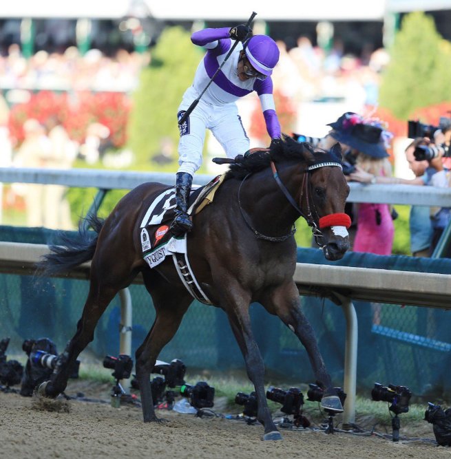 courierjournal's tweet photo. VIDEO | Watch a replay of Nyquist's #KyDerby142 win https://t.co/5vu7XHcWWW https://t.co/dzm4woXlng