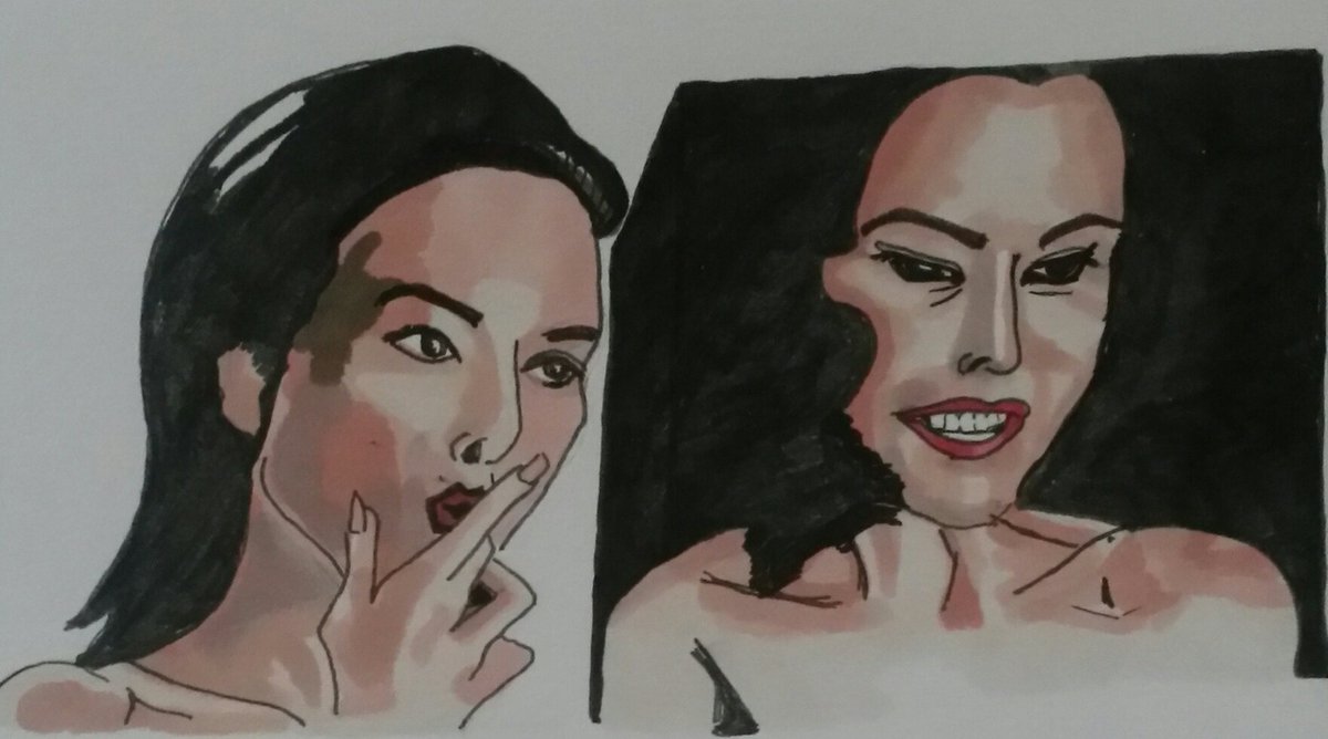 ShowMeFamily's tweet photo. I can't think why I've got all these #GerriDandridge photos on my phone. 😇
#FrightNightTwo #CrapArt sketch dump. https://t.co/XKPr0UQBv5
