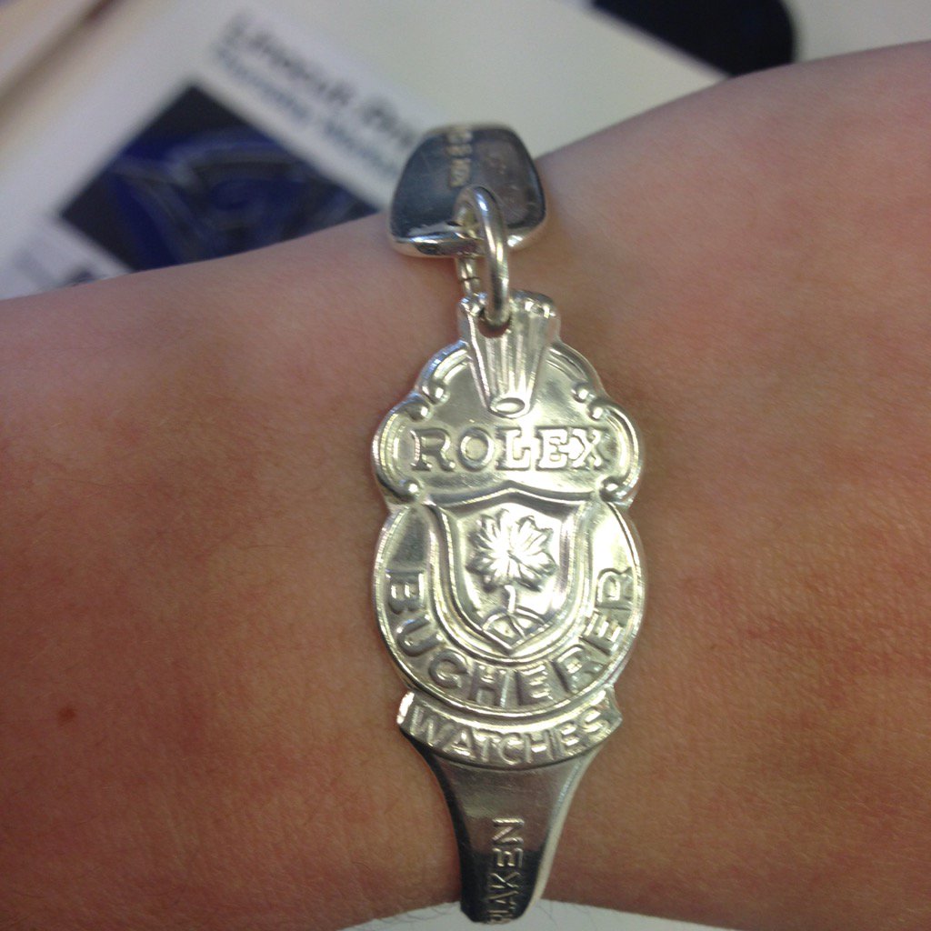 lufflystuff's tweet photo. @lovespoonsjewel Rolex spoon bracelet! #womw #rolex @oakleighwatches https://t.co/FRdxqAjPnm