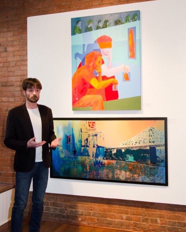 MarkLiamSmith's tweet photo. Great opening reception! My piece will be available for viewing and for purchase through May at the @efleckgallery! https://t.co/GE2KSBFJxm