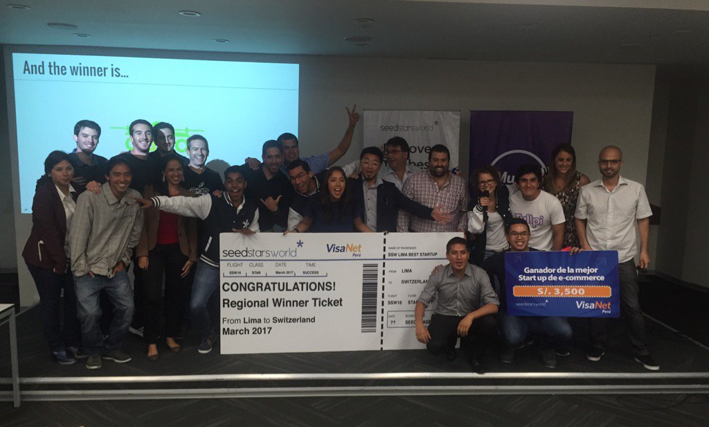 empreNDE_pe's tweet photo. #Qaira ganó el boleto a Suiza en el concurso #SeedstarsWorld en Lima. 2do. puesto: #Qempo. 3er puesto: #Tullpi https://t.co/ShRuEVK8d1