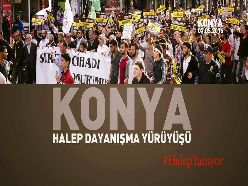 aleppoisburning's tweet photo. #Konya #Turkey taking streets&squares because #AleppoIsBurning #HalepYaniyor #WorldwideRedProtest #UntilAssadIsGone https://t.co/E6RogeMZjq