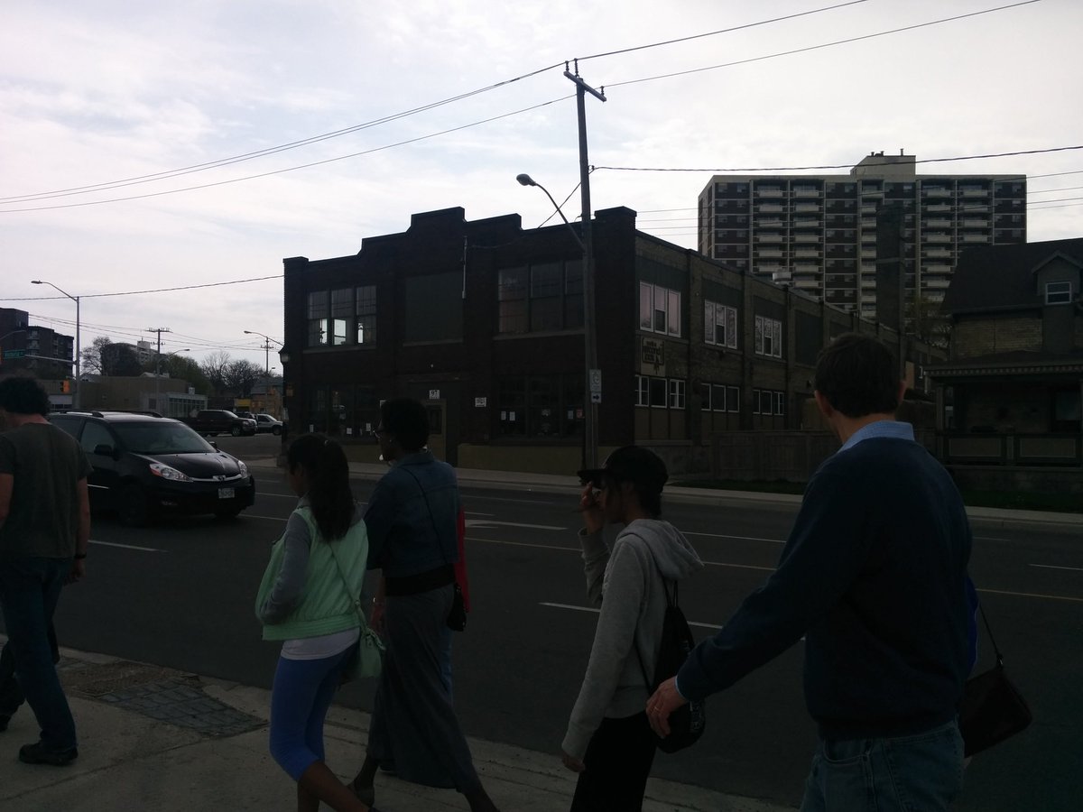 eleanor70001's tweet photo. #JanesWalk w #TimWillcox: old streetscapes of industrial Kitchener. StVincentDePaul 97Victoria was Mitchell Buttons: https://t.co/S23Auowj97