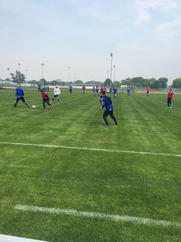 Blue Devils are here and ready to roll! Schuyler  field conditions appear to be excellent!