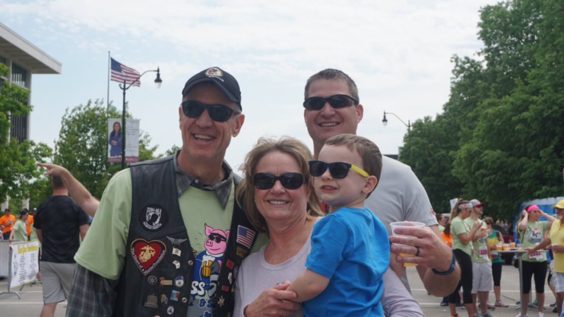 GovRauner's tweet photo. Enjoyed seeing everyone running the @FatAss5K today. Contributions go to many great charities and organizations. https://t.co/PLbKNwHMaj