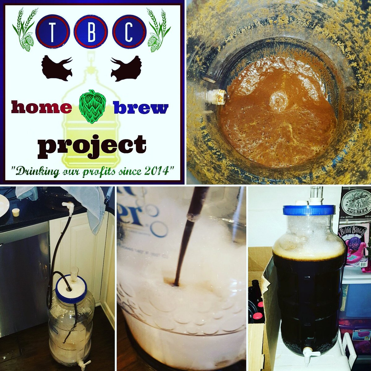 TBCBeerClub's tweet photo. Happy #NationalHomebrewDay everybody! ๐ป๐ป๐ป #TBCHomeBrewProject #MissingLinkPorter #ChocolatePBBanana ๐ซ๐ฎ๐ #homebrew https://t.co/LMM0IjhePg