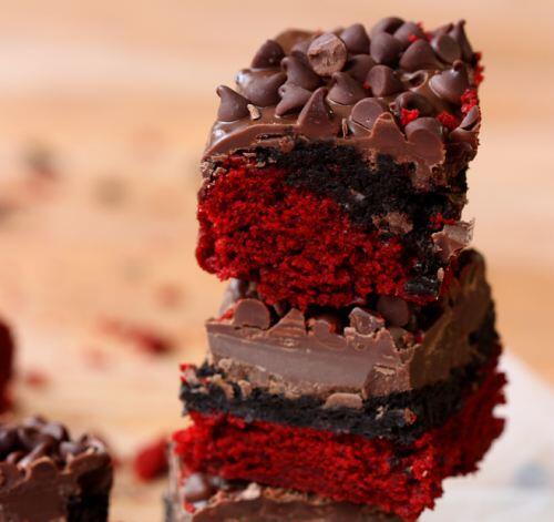 Red Velvet Oreo Truffle Bars