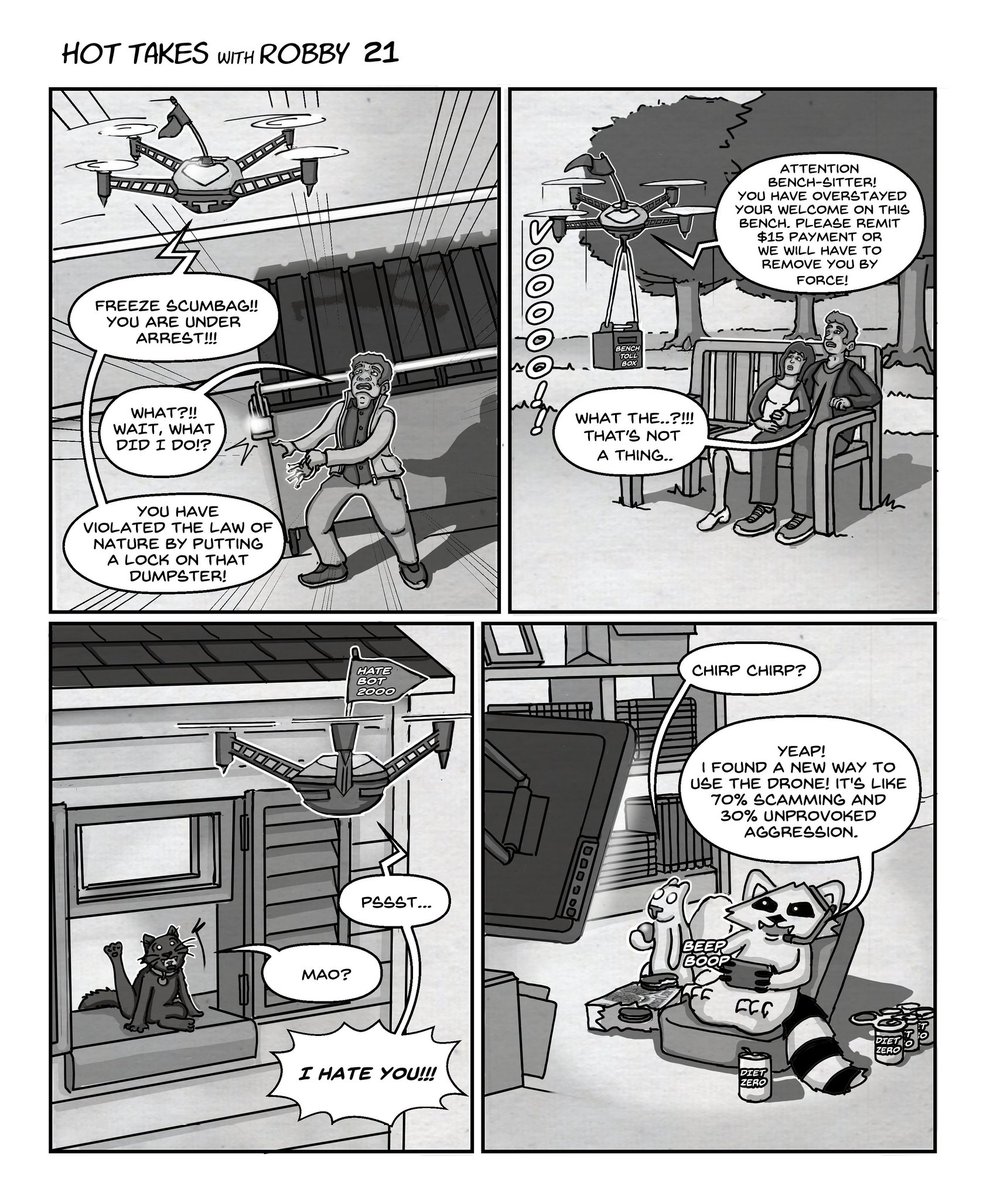 These things are so versatile! #drone #webcomic #comics #art