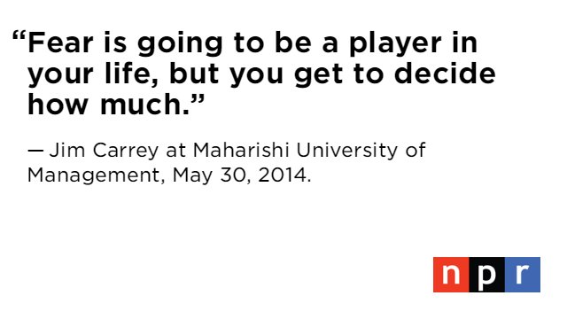 NPR's tweet photo. We're sharing nuggets from great #commencement speeches. What this comedian told students is no laughing matter. https://t.co/rMgYG8spq2