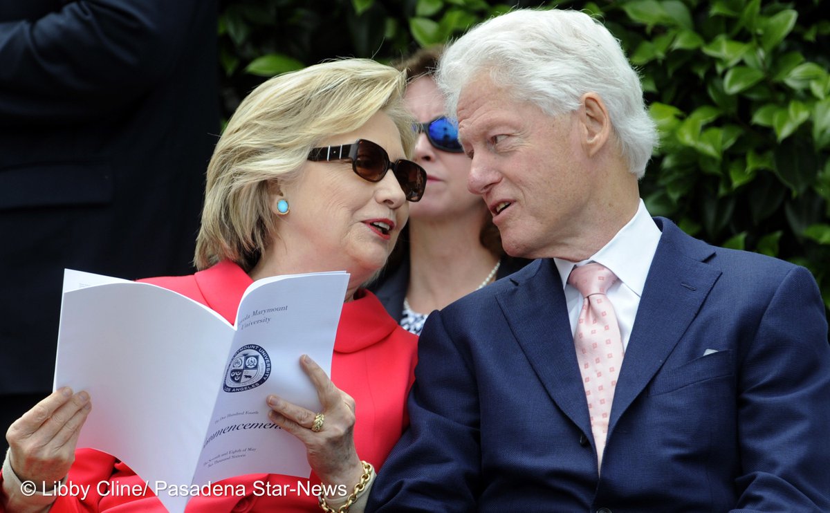 photowkb's tweet photo. Dem pres. candidate @HillaryClinton & former President @BillClinton
(Photo by Libby Cline) @sgvnnews https://t.co/LaXFPMZcto