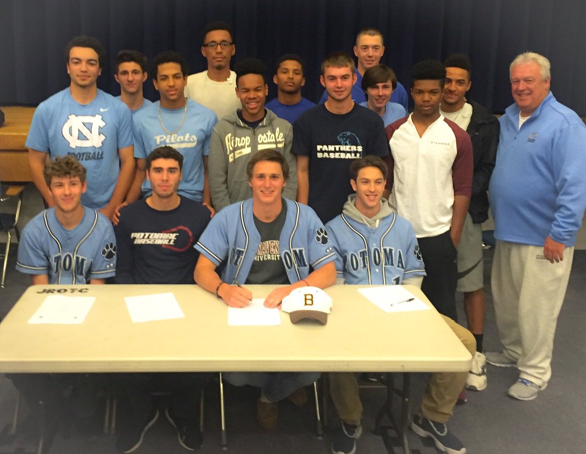 PanthersPotomac's tweet photo. Congratulations to @DrewBlevins @jcaicedo110 @alexburke_7 @Caycedo_B who all signed to play college ball next year! https://t.co/nlCJsnlIjW