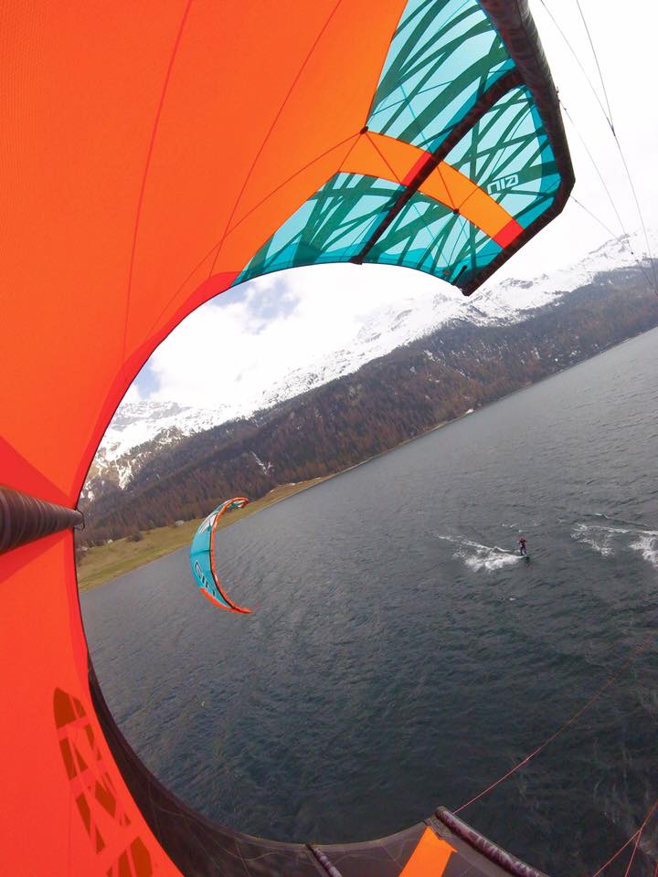 Super shot from Sandra Linda and Vincent Hercod! Silvaplana lake (Switzerland)
