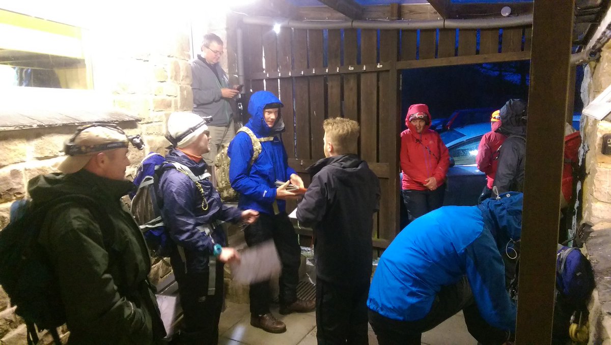 YrHafod's tweet photo. Getting psyched up for a very wet night navigation session https://t.co/w6pzOblf5G