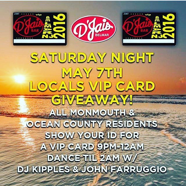 BelmarNightlife's tweet image. Tonight!!!! Come get your VIP cards for the summer!  #windowbar 8-close! #Djais #djaisbelmar #vip #monmouth #ocean …