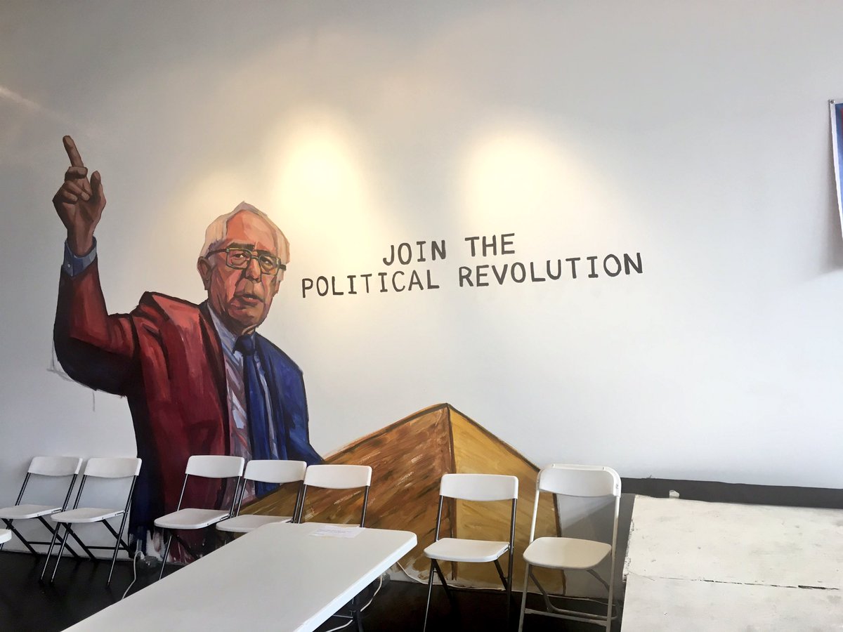 TrapDonTrump's tweet photo. Canvassing today for Bernie Sanders #LosAngeles #BernieSanders https://t.co/4f9aeluv7t