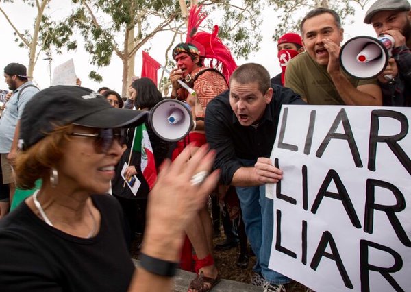 azmoderate's tweet photo. California, this is the face of the Bernie Bros there. Same #teaparty tactics we all despise. Vote for Hillary https://t.co/j62bM1JRjd
