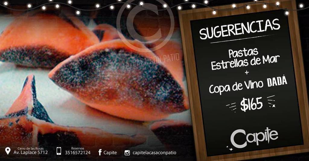 E_GallegosMejia's tweet image. Sugerencia para esta noche! 
#capite #sanatorioallendecerro #pastas #cordoba #sabado