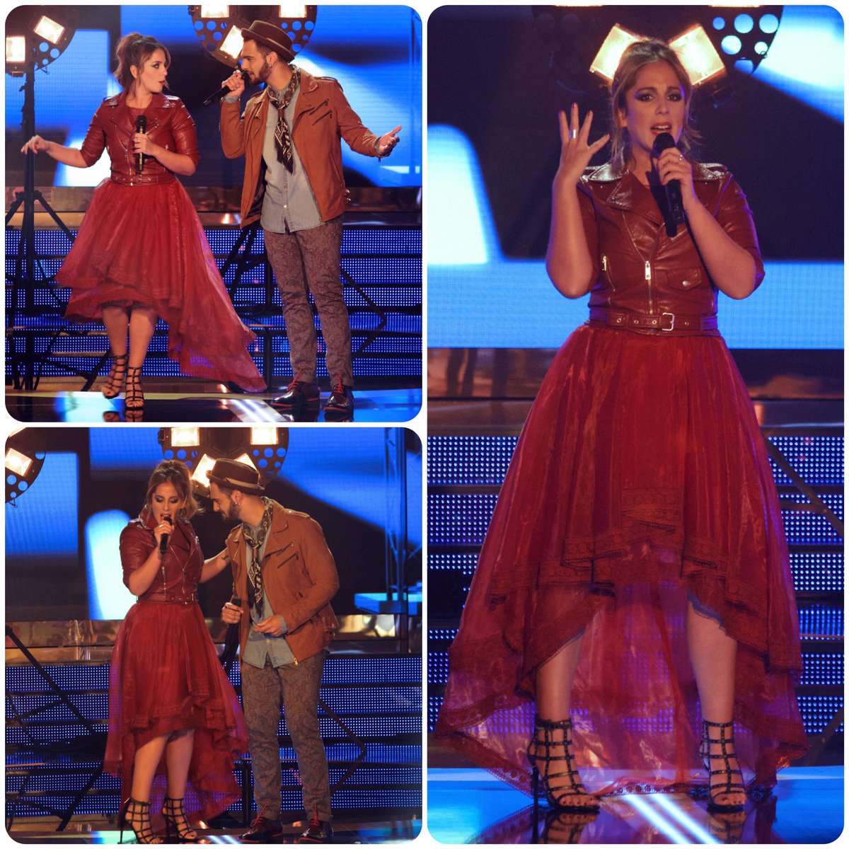 oscarguimarey's tweet photo. #Levantate2 @AnabelPantoja00 con vestido de @WeissmullerModa y #ManuelBollo con look de @doregoandnovoa @GoorinBros https://t.co/GXZHIyih8E