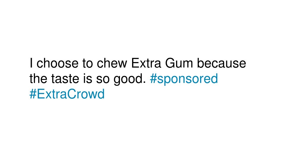 boogie1067's tweet photo. Tell us why you choose to chew Extra® Gum. #sponsored #ExtraCrowd https://t.co/RDbtbJuM0a
