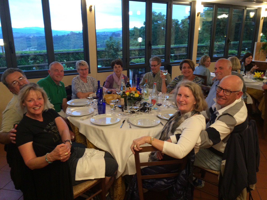 ruthinsight's tweet photo. Great food and fun with Emilio in his restaurant in the Tuscan Hills.Treasures of Italy#insightmoments #come2europe https://t.co/7pKrNzqePa