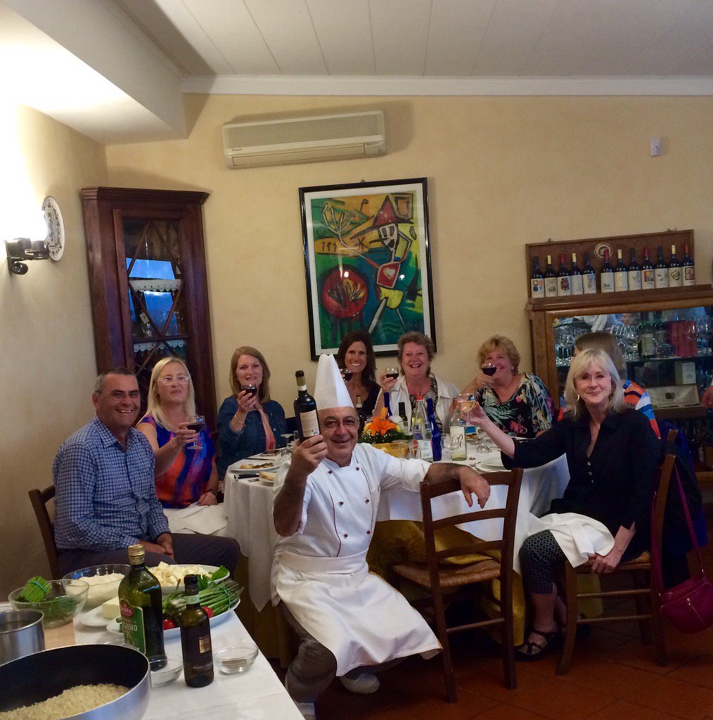 ruthinsight's tweet photo. Great food and fun with Emilio in his restaurant in the Tuscan Hills.Treasures of Italy#insightmoments #come2europe https://t.co/7pKrNzqePa