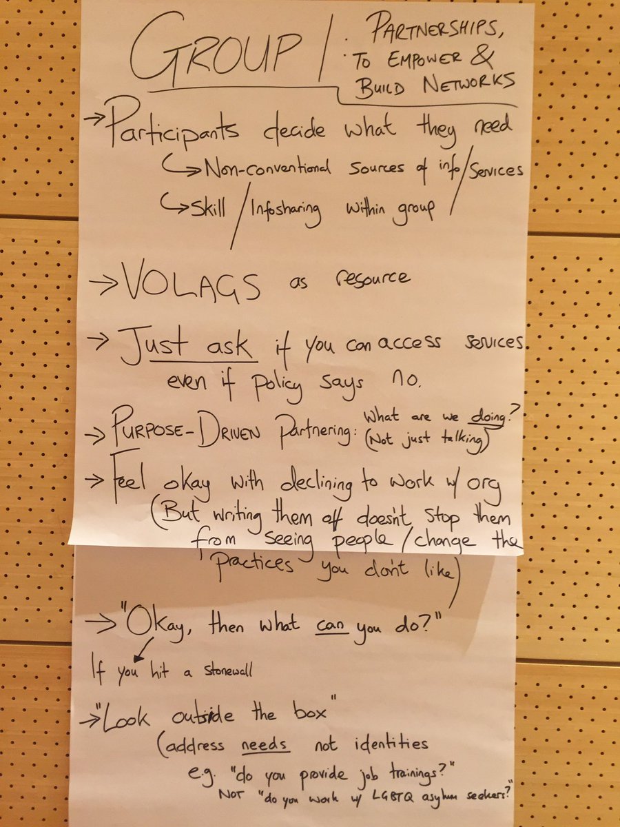 lgbt_fan's tweet photo. @lgbt_fan Thanks to the amazing #qi3 participants who workshopped partnership/network-building that empowers clients https://t.co/rvZv7OPDhD