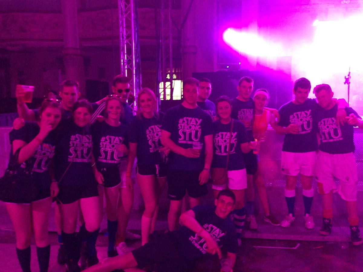 <a href="/staystrongstu/">STAY STRONG STU</a> out in force tonight at <a href="/NFYFC/">NFYFC</a> #yfcagm 2016 #staystrongstu #yfcdoitbest