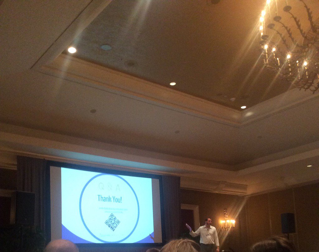 data2001's tweet image. Another great speaker! I'm hungry for a crisp beef taco now.#wsada Thanks Josh! @joshdirks