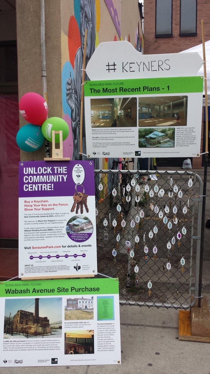 campbelljoel's tweet photo. Unlock the Community Centre.  Hang your key on the fence!   #40wabash #keyners #springintoparkdale @SoraurenPark https://t.co/1eOgfDN2Pm