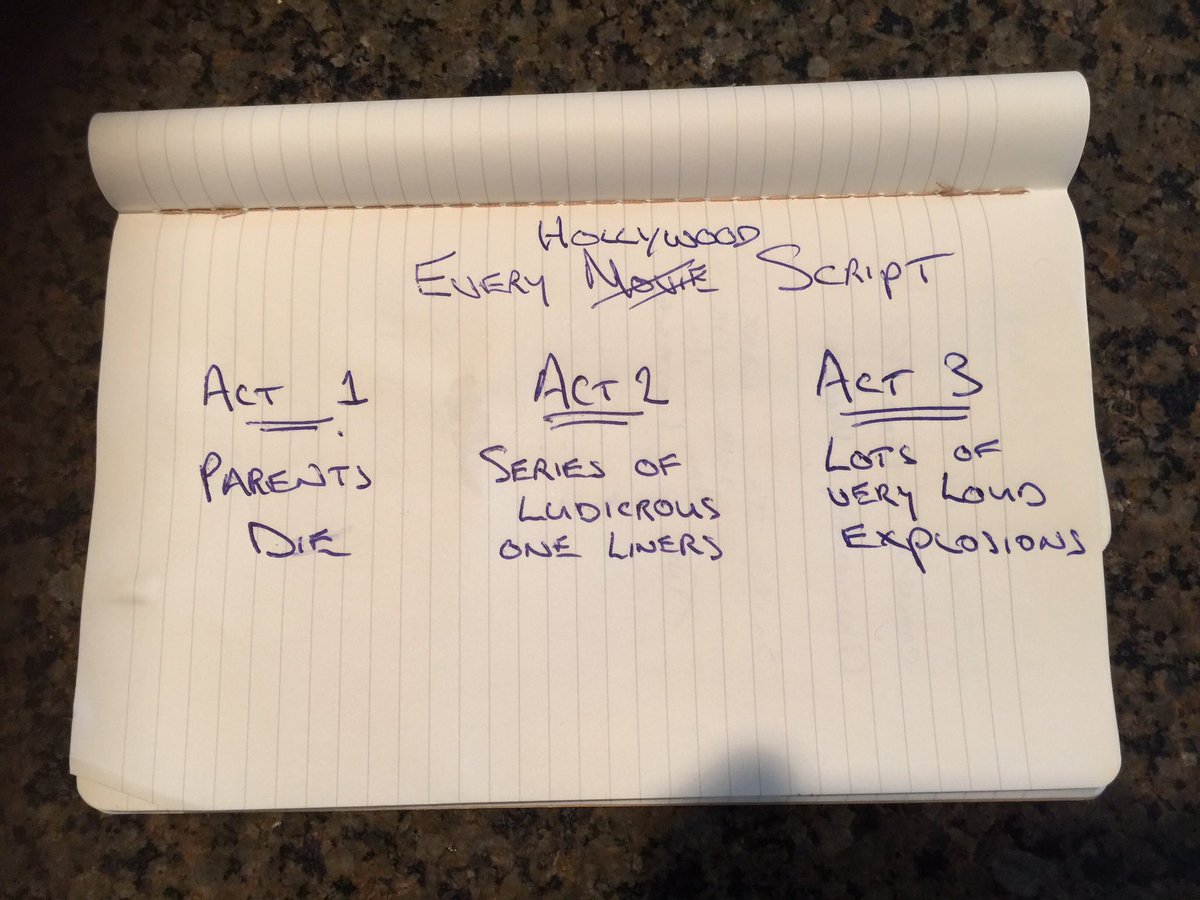 colin_broderick's tweet image. How to write a Hollywood movie script in three easy steps. 
#hollywood #filmscript #writinglesson #scriptwriting101