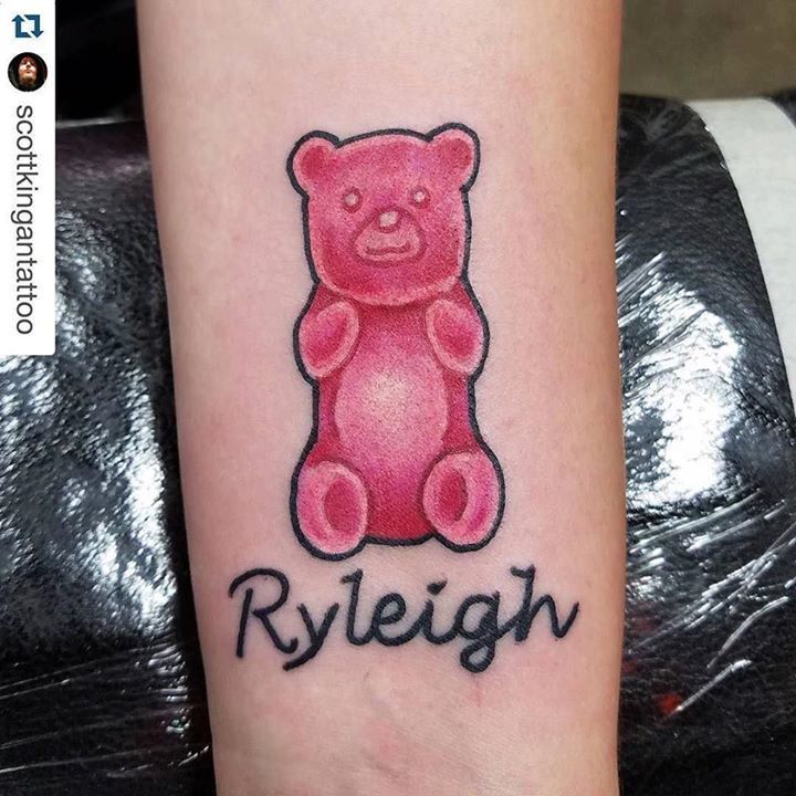 Trilogy Tattoo Co в Twitter: „#Repost from @scottkingantattoo ! #gummybear  #gummybears #bear #beartattoo #pink #girlytat… /10s79QIEL0  /6EF4CEXkol“ / Twitter