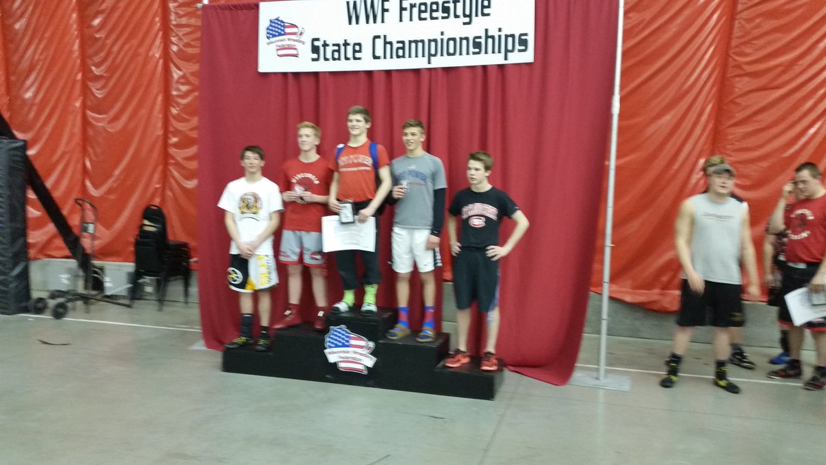 schevi1's tweet image. Congratulations to Luc who places 4th at Wisconsin Freestyle State tournament today,  long tough successful day.