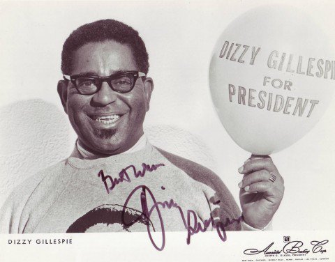Dizzy Gillespie Runs for US President, 1964. Promises to Make Miles Davis Head of the CIA goo.gl/jhOMZ