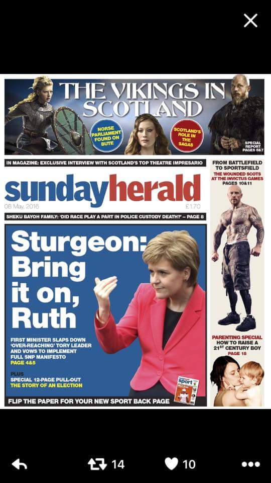 LabourOutOfScot's tweet photo. Can see Tank Girl throwing a few tantrums from blowing hot air......
No #snpout #SP16 https://t.co/rxEVNUAT6M