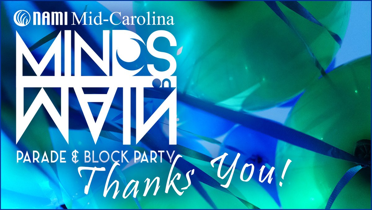 NAMIMidCarolina's tweet photo. Thank you to everyone who made 2016's #MindsonMain such an amazing event! #MHM2016 #MentalHealthMonth #EndTheStigma https://t.co/apq6hSfblx