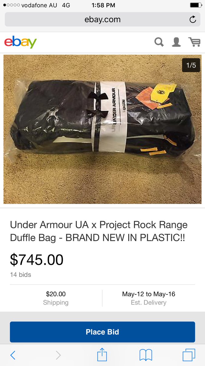 Shorn75's tweet photo. @TheRock please please please can you re do these back packs I can't pay flipper prices please https://t.co/gVUtmQn0Cp