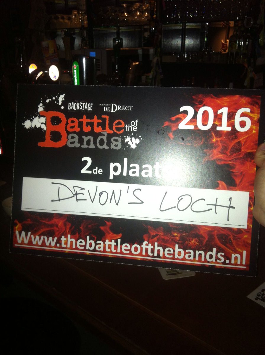 DevonsLoch's tweet photo. Tweede geworden!!! #battleofthebands #2016 #hoorn https://t.co/wwFkHHLD1u
