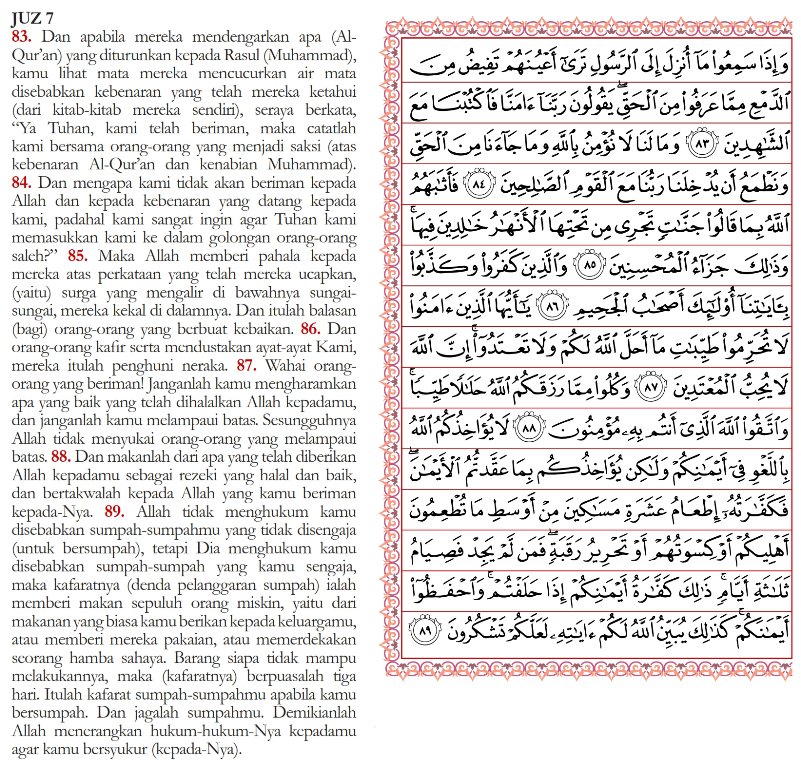 Surah Al Maidah Ayat 89 #TadabburQuran (17) Surah Al-Maidah Ayat 83-89. - Chirpstory