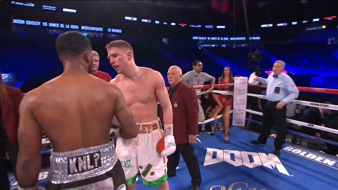 ballsdotie's tweet photo. All three judges: 100 - 90 in favour of 'El Animal' @jay_quigley! https://t.co/pfI1zmG3c7