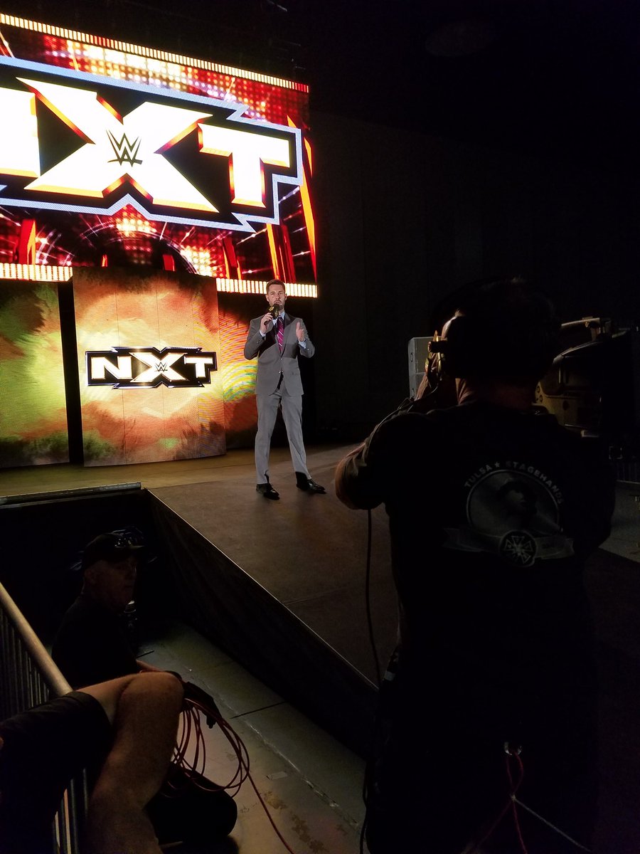 BoardgameStu's tweet photo. Shut up Tom. #NXTTulsa https://t.co/8KrOuZvXbK