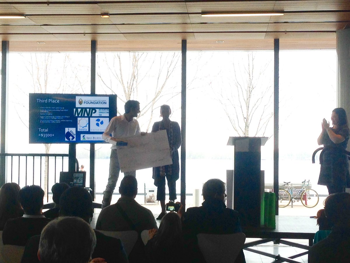 Awesome job goes out to the  Canadian project with the third place win! #sicTO