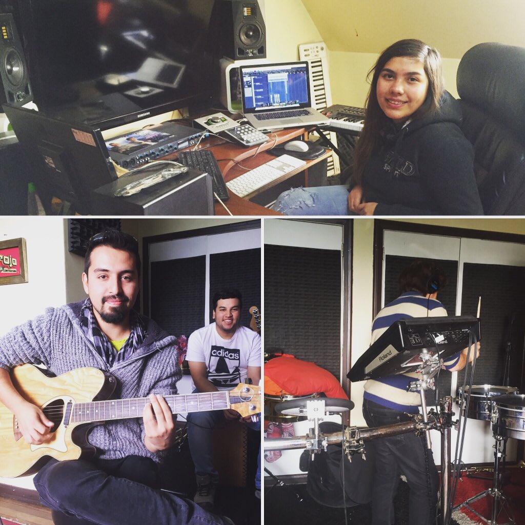 PMG_estudio's tweet photo. R2 grabando su nuevo single!!! Pronto en tu radio favorita!🤘#PMGstudio https://t.co/HUQvONuRRE
