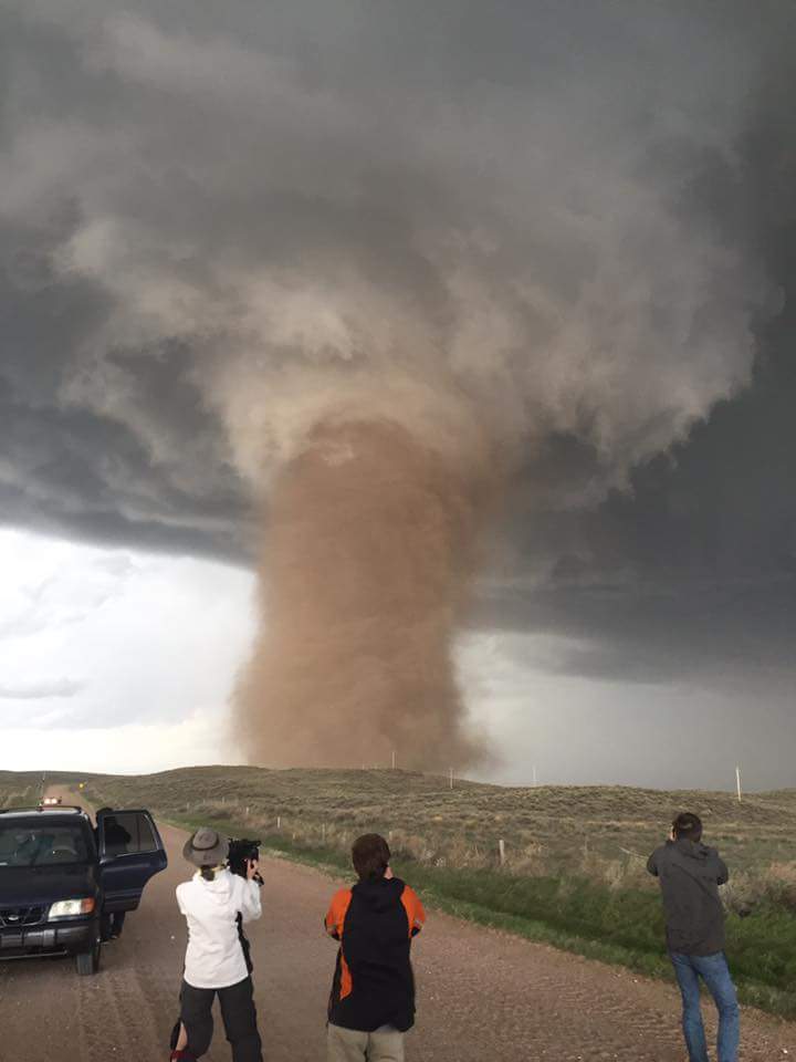 Diane kacmarik tornado in wray colorado saturday, photo via tempest
