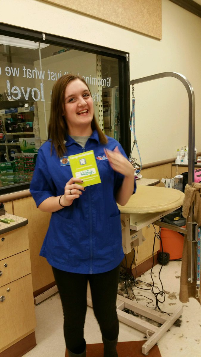 Hey there employee of the month! Kaleigh, I'm so proud of you! #happiness #petmsnj #store1225 <a href="/Ray_Bruner1/">Ray Bruner</a>