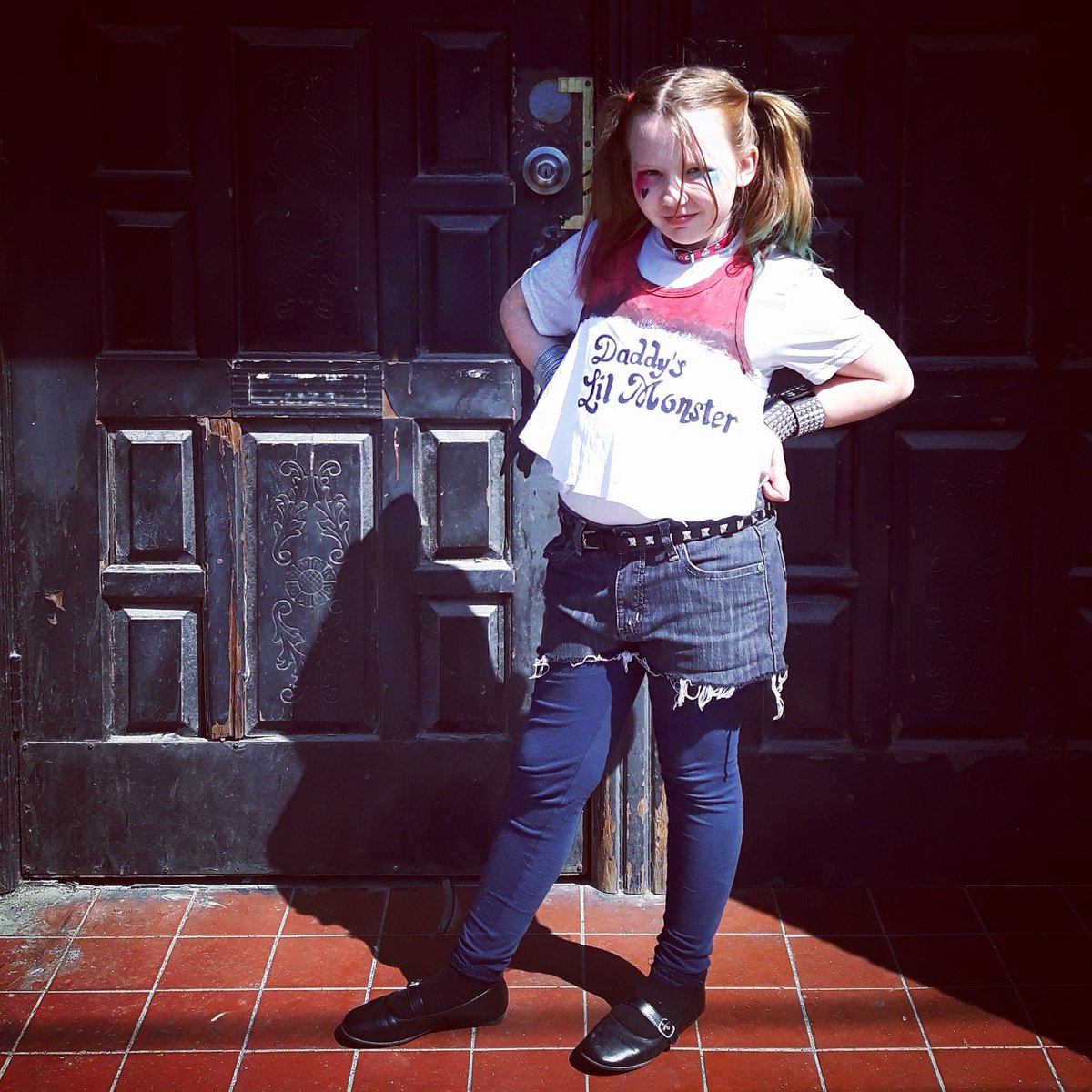 PDStylz's tweet photo. Harley Quinn looking killer  @Freecomicbook day!! #niece #harleyquinn #SuicideSquad #diy #juniorcosplayer #epic #❤ https://t.co/XSzS7JdqUJ
