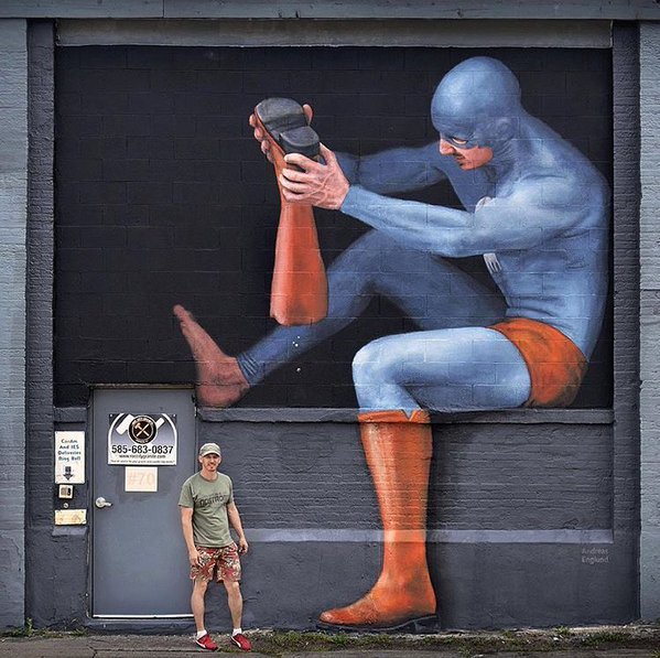 archpng's tweet photo. Street Art • Andreas Englund Found in Rochester NY #art #mural #graffiti #streetart https://t.co/HUq3mS1iW6