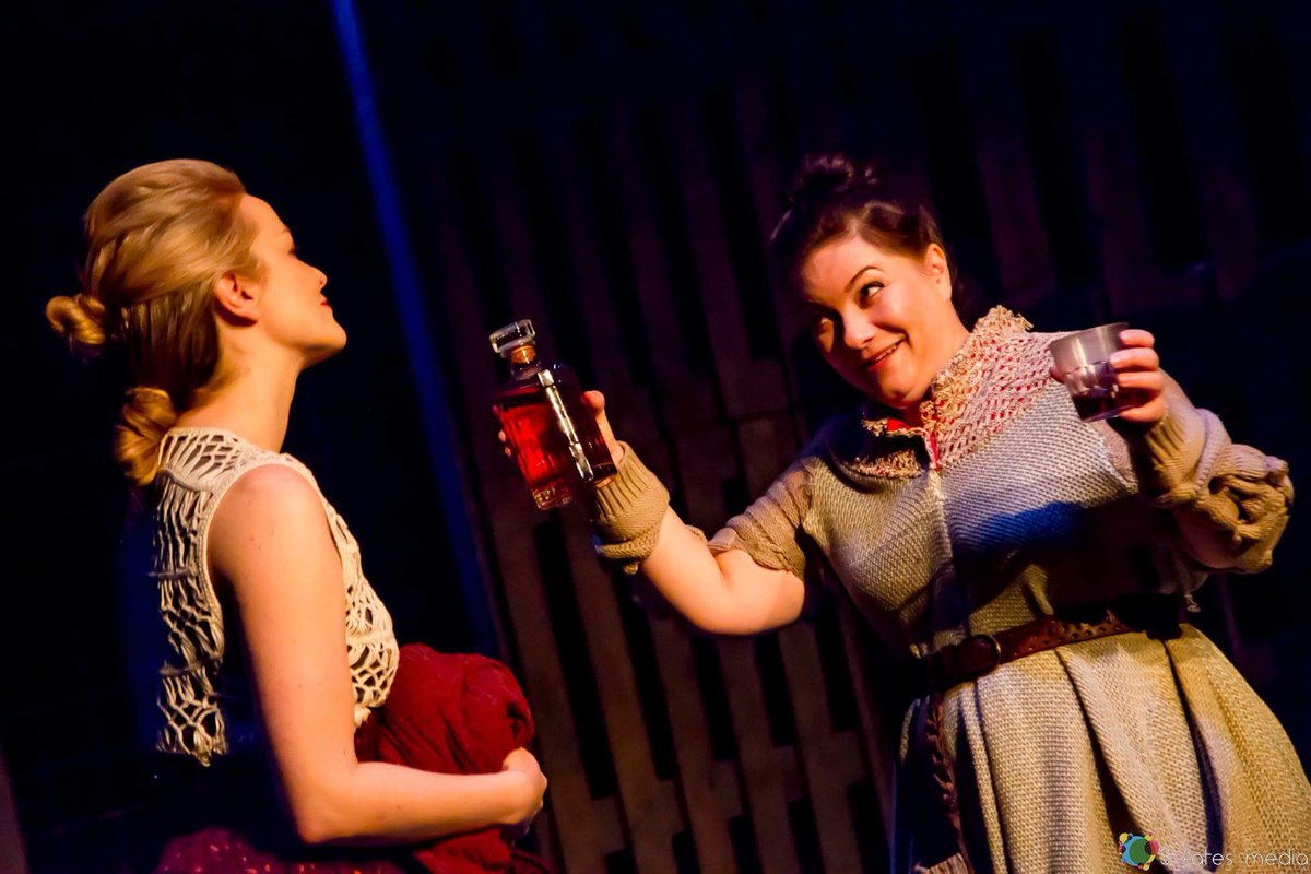 HeartstringTC's tweet photo. Nearly time for celebratory drinks! Last show today. Don't miss out!!! #CoriolanusHS #allfemale #shakespeare400 https://t.co/cC5AlqLa0r