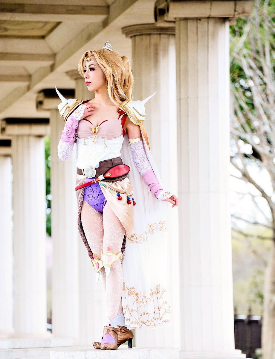 柊きょう على تويتر Ff4 ローザとリディア リディア ライルさん Photo 零さん この日ドチャクソ寒かった ローザ着納めでした 最後に緑の中で撮ってもらえて良かった