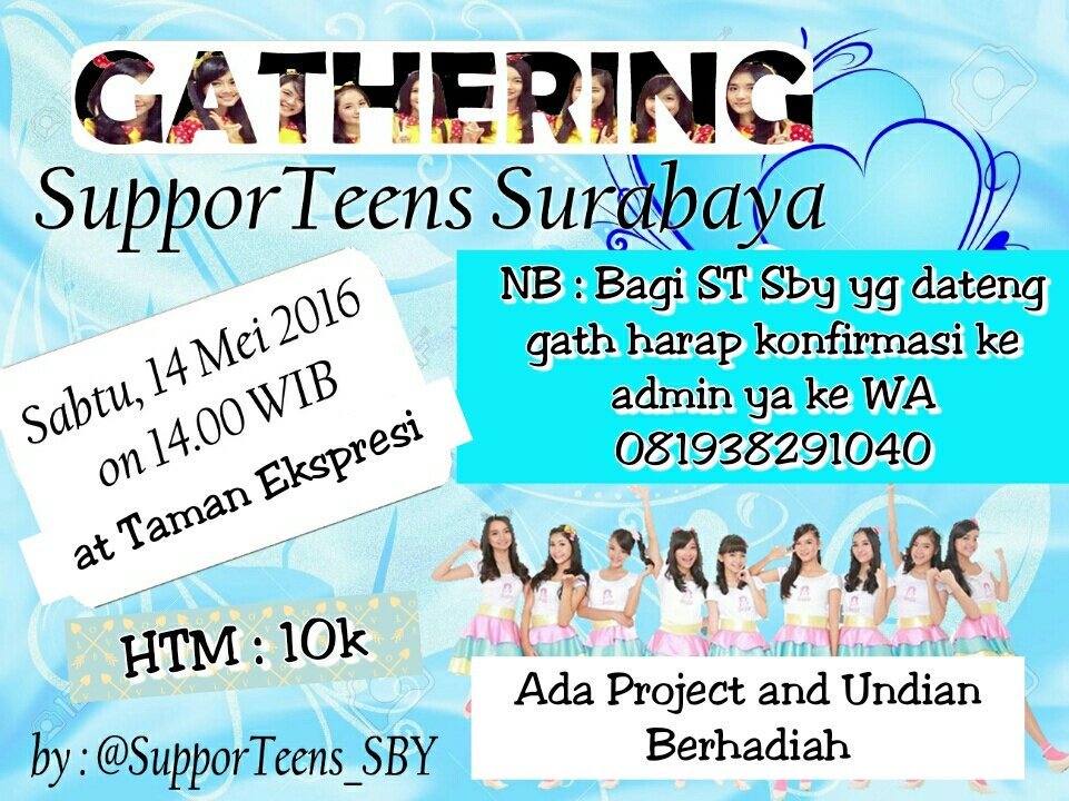 Gathering Supporteens Surabaya dibaca baca lagi ya ada perubahan😊 cc : @teenebelle_ID